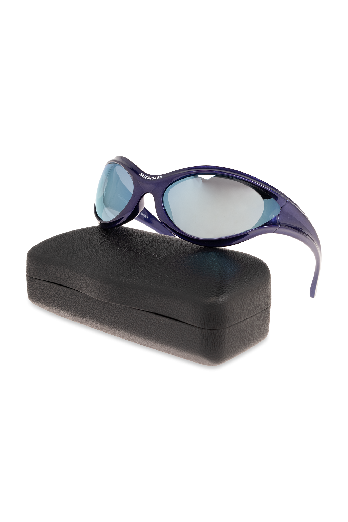 【BALENCIAGA】 DYNAMO ROUND Balenciaga - Dynamo Round Sunglasses - Black - Sunglasses